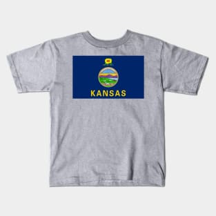 Flag of Kansas Kids T-Shirt
